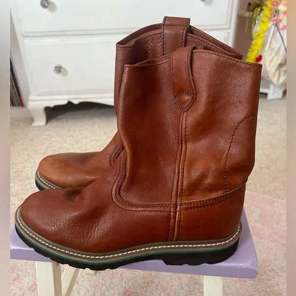 John Deere Brown Leather Boots - Picture 6 of 7